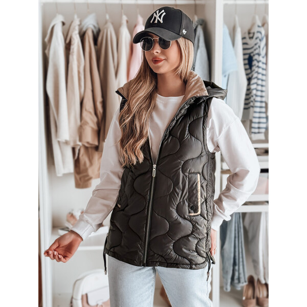 BASIC Čierna dámska prešívaná vesta VESOLITA TY4881 62634292