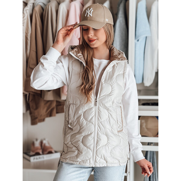 BASIC Svetlosivá dámska prešívaná vesta VESOLITA TY4882 62634290