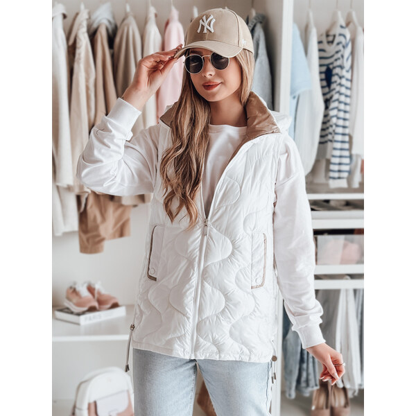 BASIC Biela dámska prešívaná vesta VESOLITA TY4880 62634294