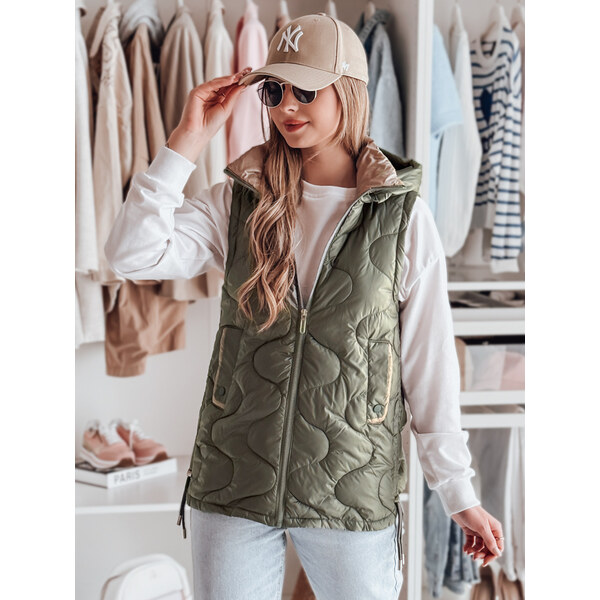 BASIC Khaki dámska prešívaná vesta VESOLITA TY4877 62634295