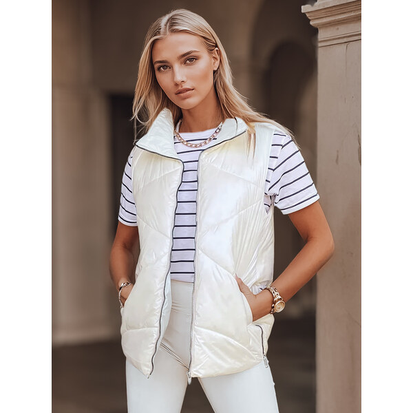 BASIC Smotanová prešívaná vesta s golierom HOLO TY3042 35038518