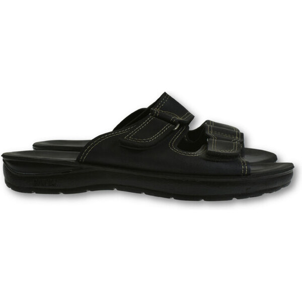 JOHN-C Pánske čierne šľapky MARKO 62643776