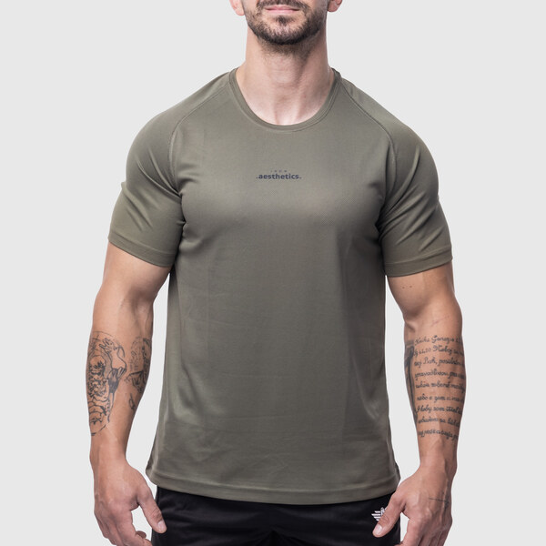 Pánske športové tričko Iron Aesthetics Training, zelené 62644645