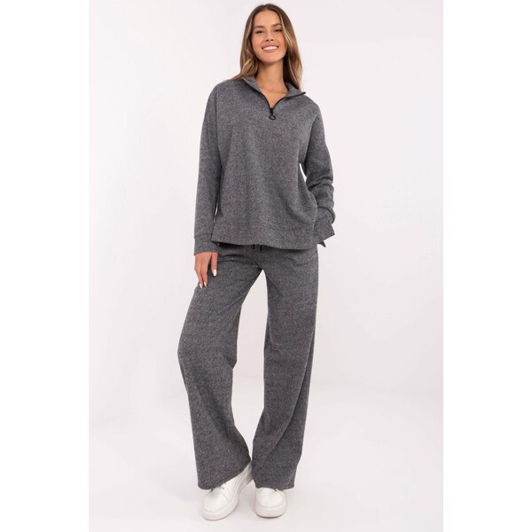 MladaModa Elegantná dvojdielna súprava model 55569 grafitová 62639680