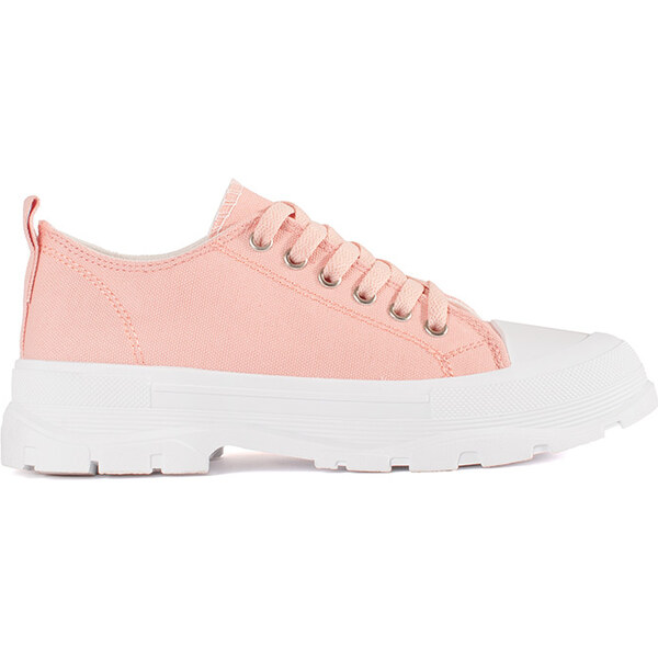 SHELOVET Svetloružové dámske klasické tenisky na platforme 7-J171C-P 66149473