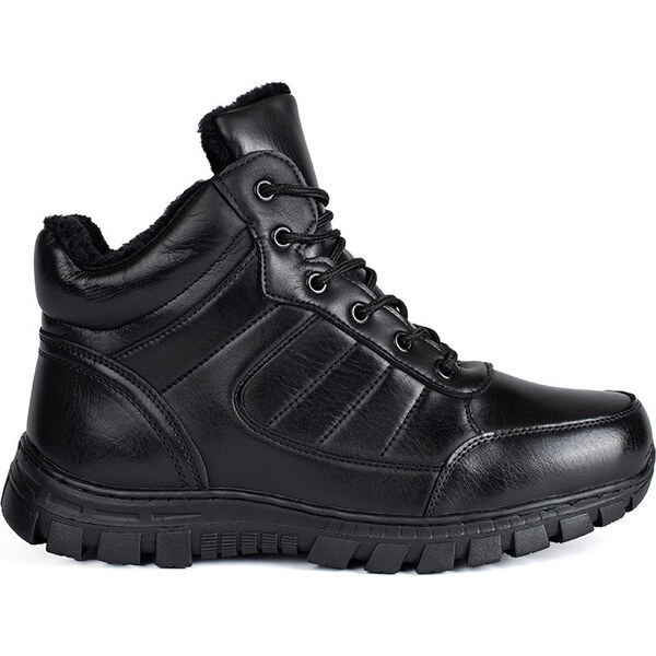 SHELOVET Čierne zateplené pánske zimné topánky 31102-2-B 66149457