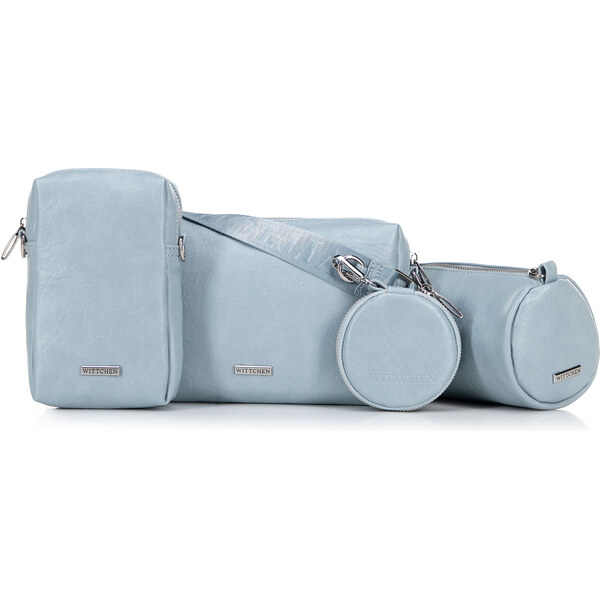 Wittchen Súprava crossbody kabeliek z ekokože modrá 100-4Y-420-N 66066479