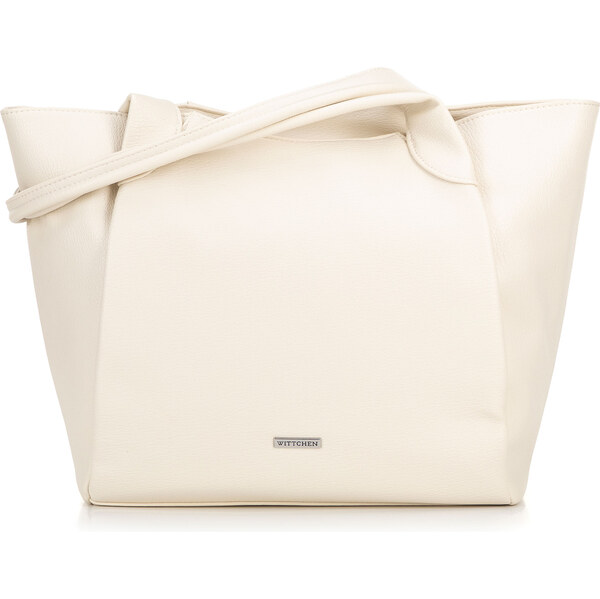Wittchen Dámska shopperka z mäkkej ekokože krémová 100-4Y-436-0 66066483