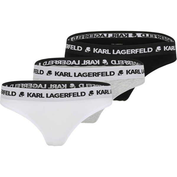 Karl Lagerfeld Tangá sivá / čierna / biela 62662225