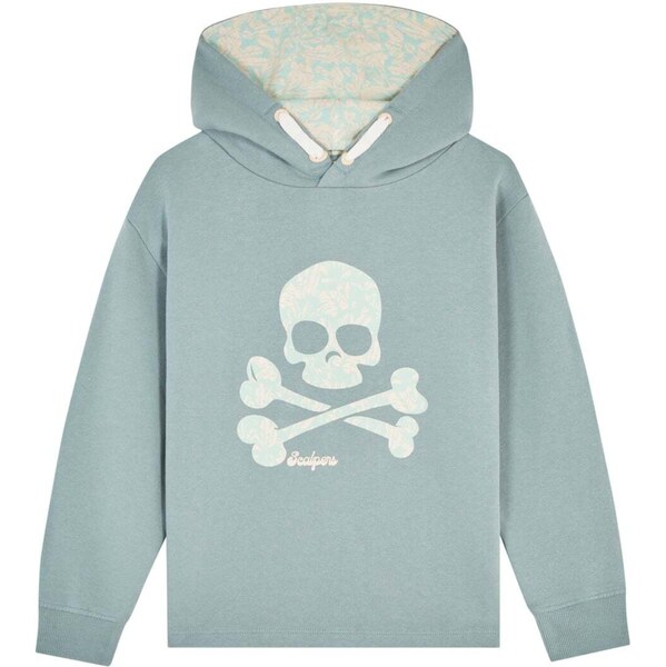 Scalpers Mikina Jungle mätová / biela 62902405