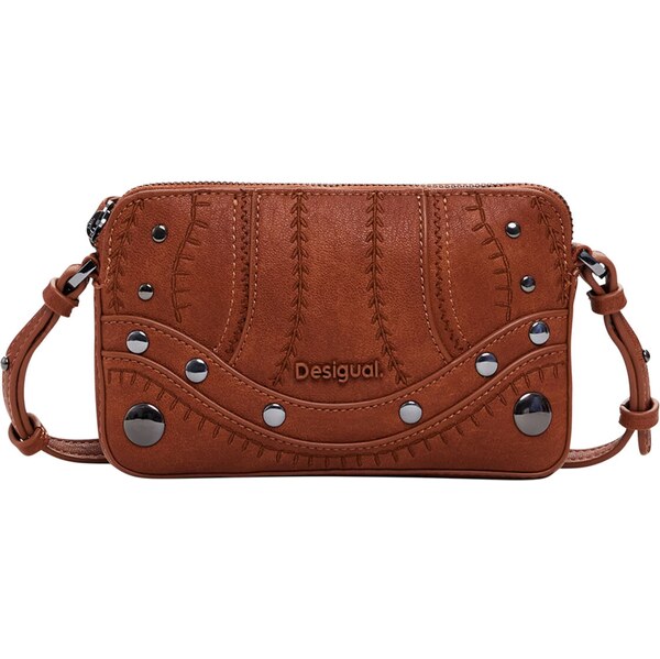 Desigual Listová kabelka koňaková 62662329