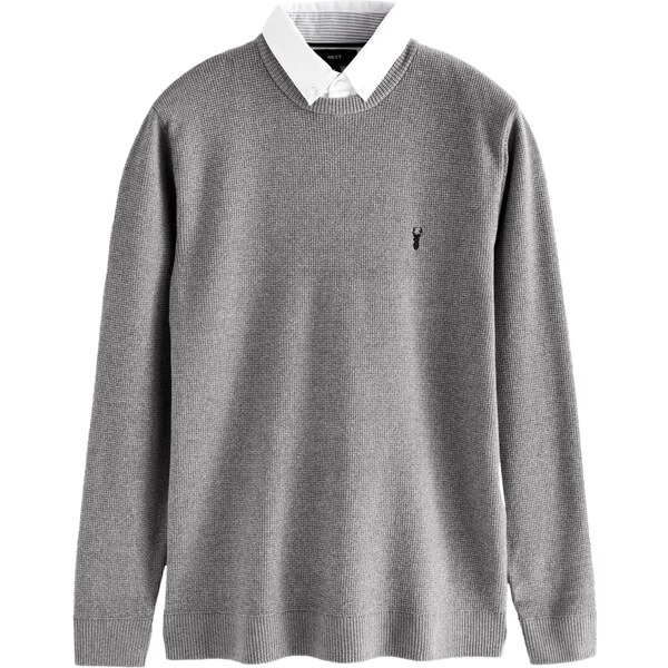 Next Sveter svetlosivá / čierna / biela 62661878