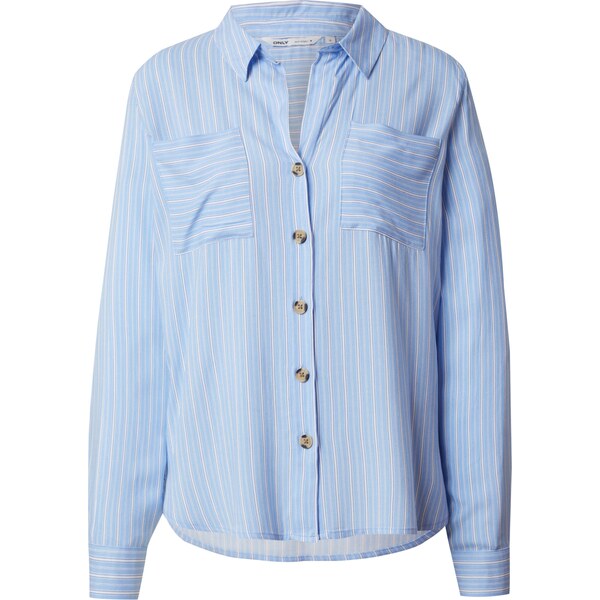 ONLY Blúzka ONLYasmin svetlomodrá / biela 61948762