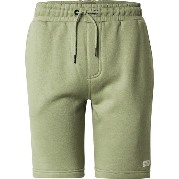 BLEND Nohavice BHDownton olivová / biela 62663718