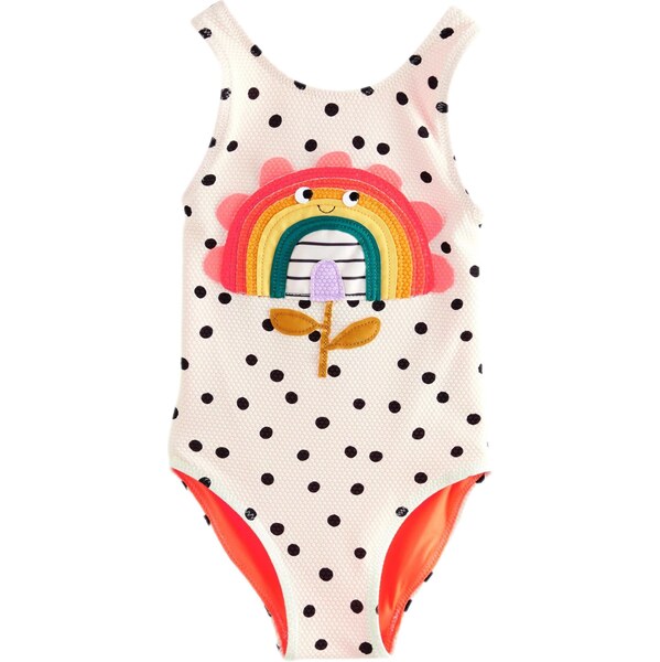 Next Jednodielne plavky nebielená / medová / jedľová / čierna 64215220