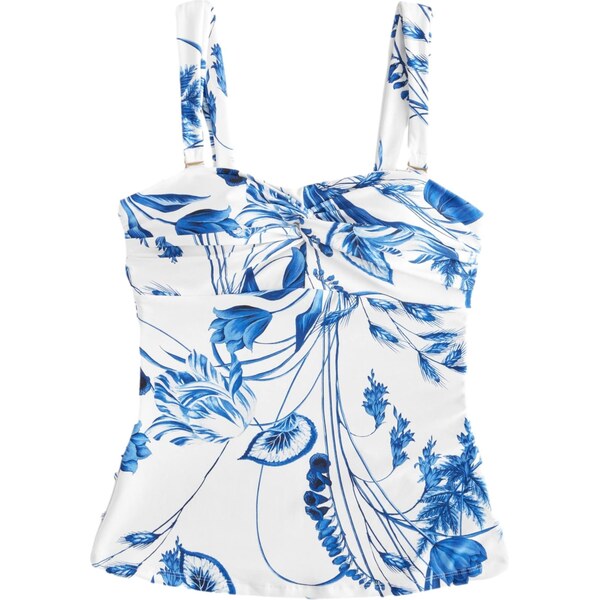 Next Tankinový top modrá / biela 63152594