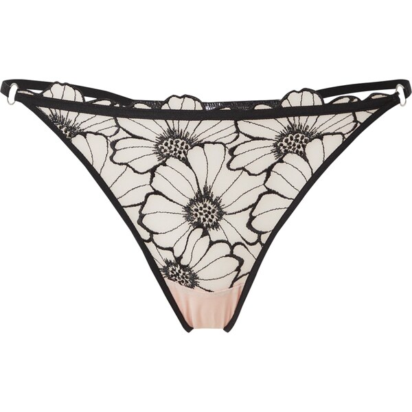 Chantelle Tangá LUSH pastelovo ružová / čierna 63162232