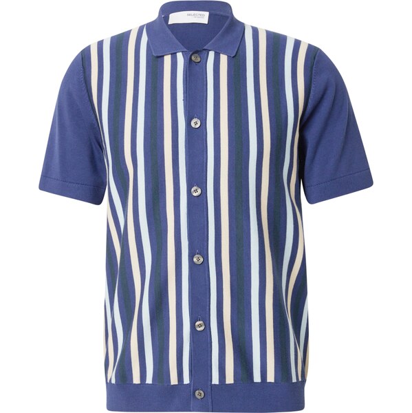 SELECTED Kardigán SLHMattis béžová / zafírová / pastelovo modrá / 62664318