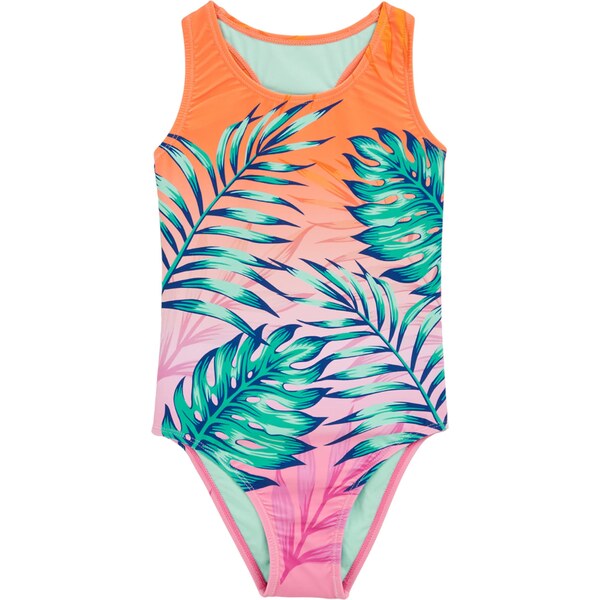 WE Fashion Jednodielne plavky tmavomodrá / nefritová / oranžová / 62663397