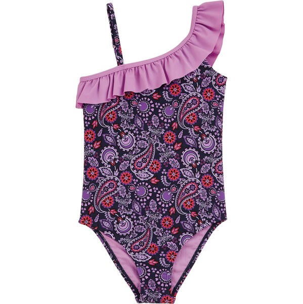 WE Fashion Jednodielne plavky námornícka modrá / modrofialová / 62664416