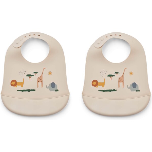 Liewood Podbradník Tilda nebielená / hnedá / tmavožltá / jedľová 62902492