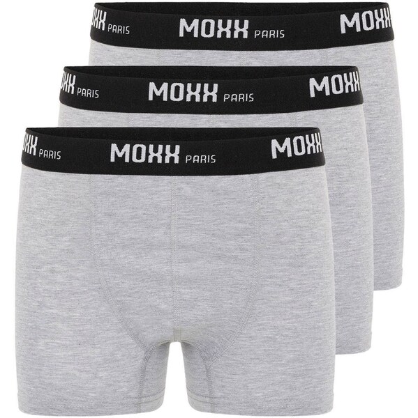 Moxx Paris Boxerky sivá / čierna / biela 65648197