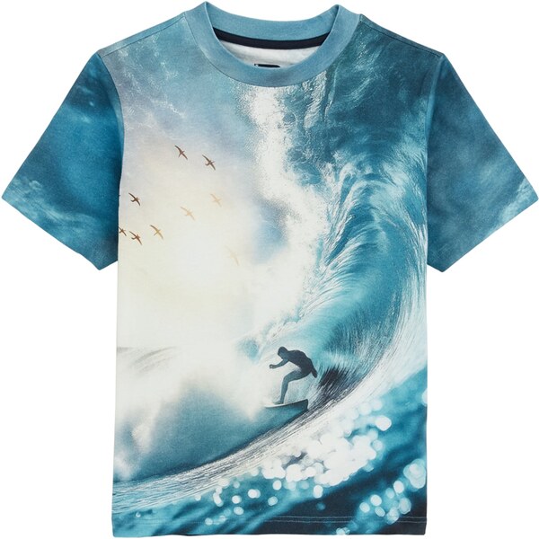 WE Fashion Tričko modrá / biela 62663398