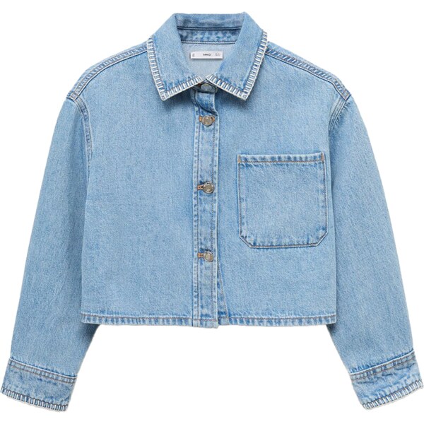 MANGO KIDS Prechodná bunda Bruna svetlomodrá 62663670