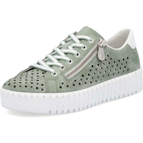 Dámske tenisky RIEKER M8300-52 zelená S5 62673403