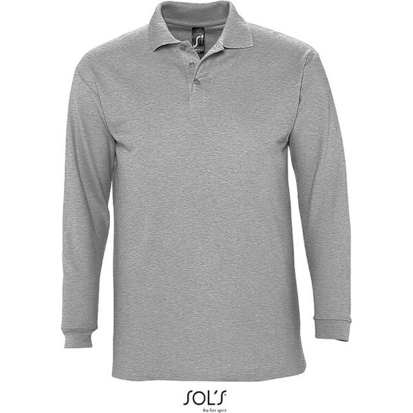 Piqué polo s dlhým rukávom pánske SOLS 62678479