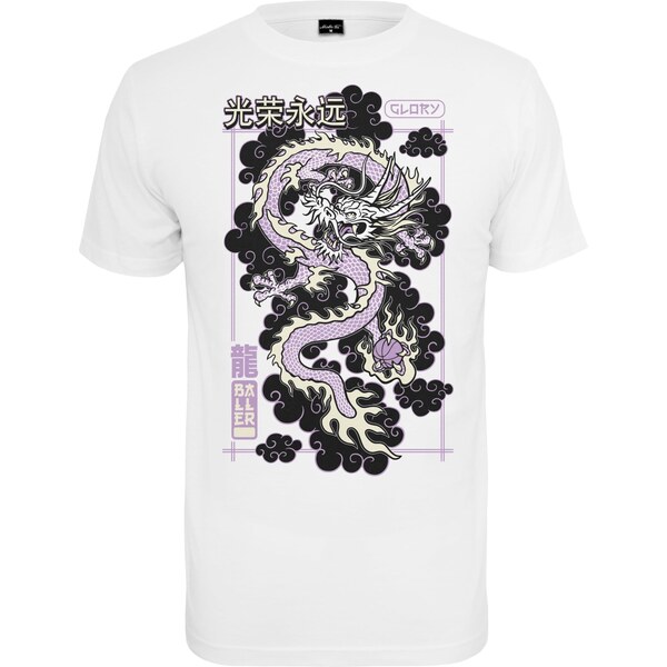 Mister Tee Tričko Glory Dragon fialová / čierna / biela 63146748