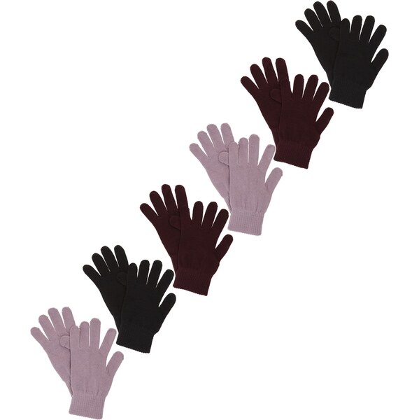 Lindex Rukavice orgovánová / cyklaménová / čierna 63152629