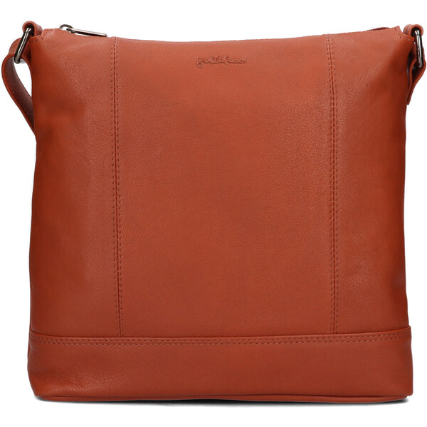 Dámska kožená crossbody kabelka Justified Magda - koňak 62687389