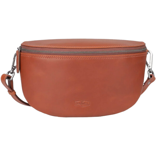 Dámska kožená ľadvinka Sparwell Bretta - koňak 62687393