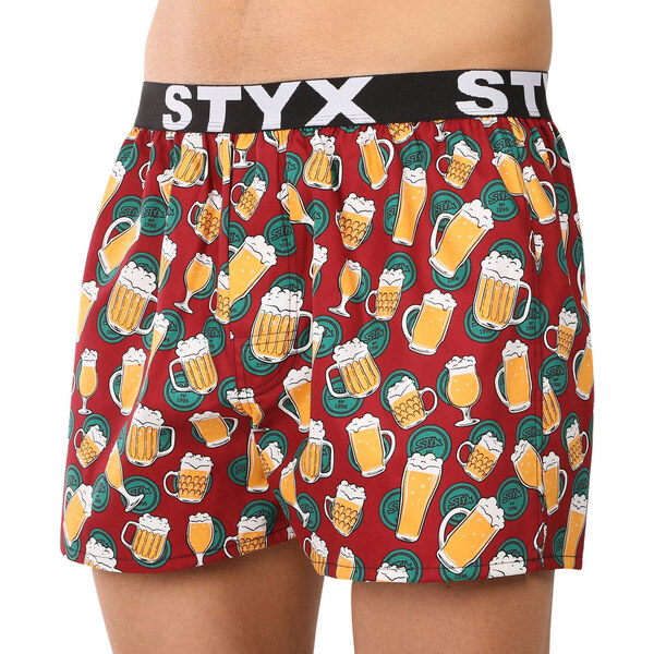 Pánske trenírky Styx art športová guma pivo (B1855) 62691632