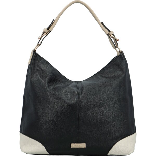 Dámska kabelka cez rameno čierna/krémová - MaxFly Galatea čierna 62729324