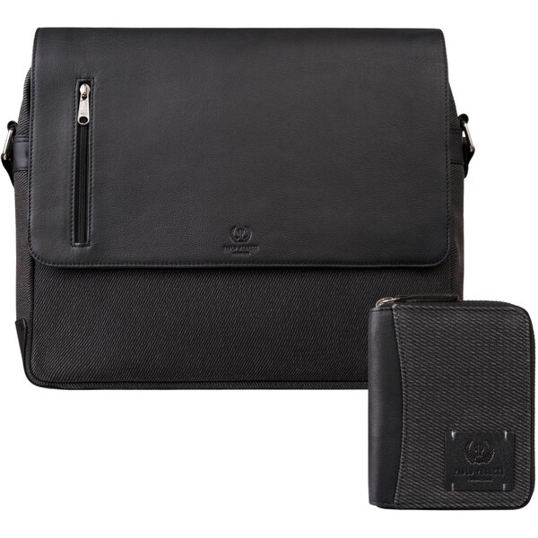 Paolo Peruzzi Pánska kožená peňaženka a pánska taška na notebook | 62691579