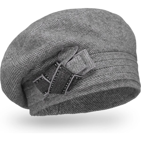 Dámska čiapka Krumlovanka W-0857/Z3P sivý melange 62691751
