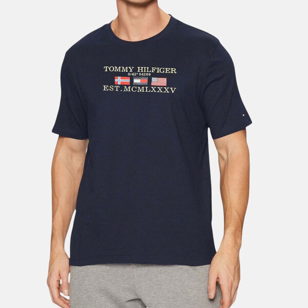 Pánské modré triko Tommy Hilfiger 56157 62695197