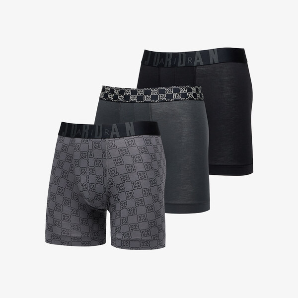 Boxerky Jordan Flight Modal 23 Monogram Boxer Brief 3-Pack Black S 62696594