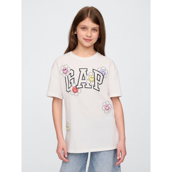 GAP Dievčenské tričko s logom Gap × SmileyWorld 746204-01 66265930