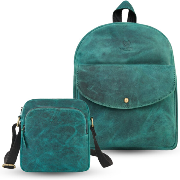 Paolo Peruzzi Darčeková sada - dámsky kožený batoh a dámska taška cez 62701444