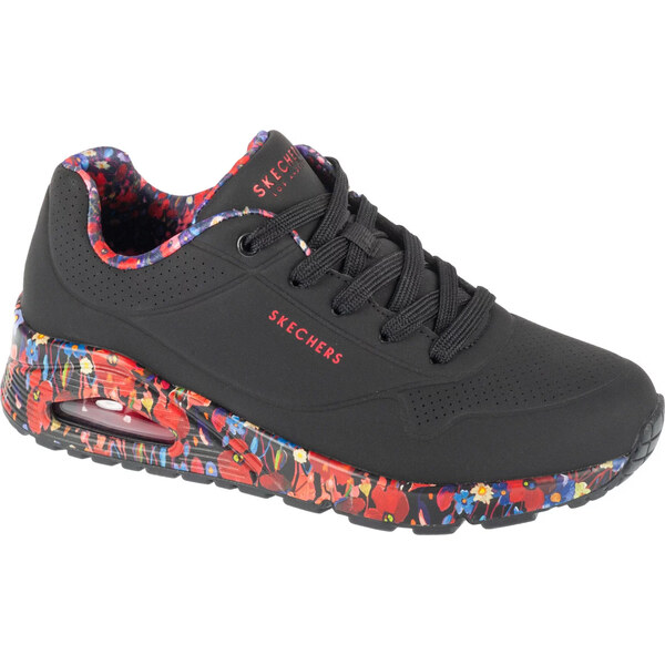 Čierne dámske tenisky Skechers Uno - Majestic Garden 155583-BKMT 62337014