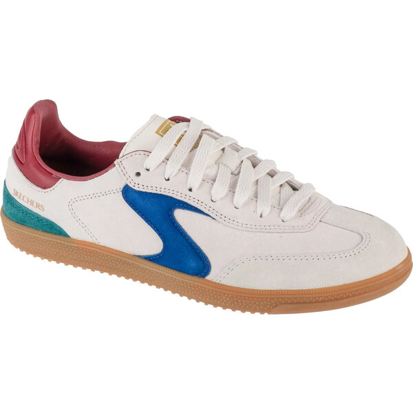 Smotanové dámske kožené tenisky s farebnými prvkami Skechers Hotshot - 62391387