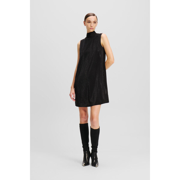 ŠATY KARL LAGERFELD RHINESTONE SHIFT BOW DRESS 60519360