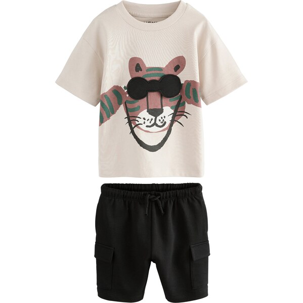 Next Set hnedá / sivobéžová / zelená / čierna 65874792