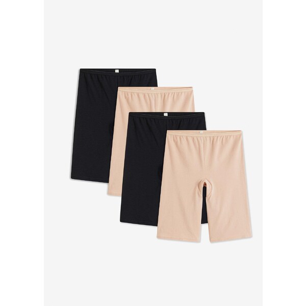 bonprix Dlhé dámske boxerky s bio bavlanou (4 ks v balení), farba 62471199