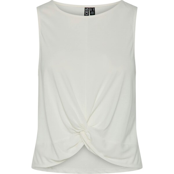 PIECES Top Anora biela ako vlna 62729862