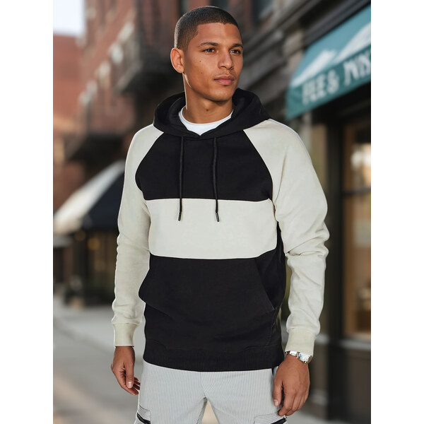 DStreet Pánska mikina s kapucňou v pruhovanom dizajne 64676105