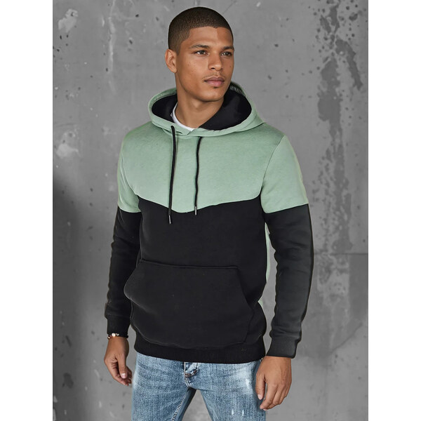 DStreet Pánska mikina s kapucňou v mätovej farbe 64676266